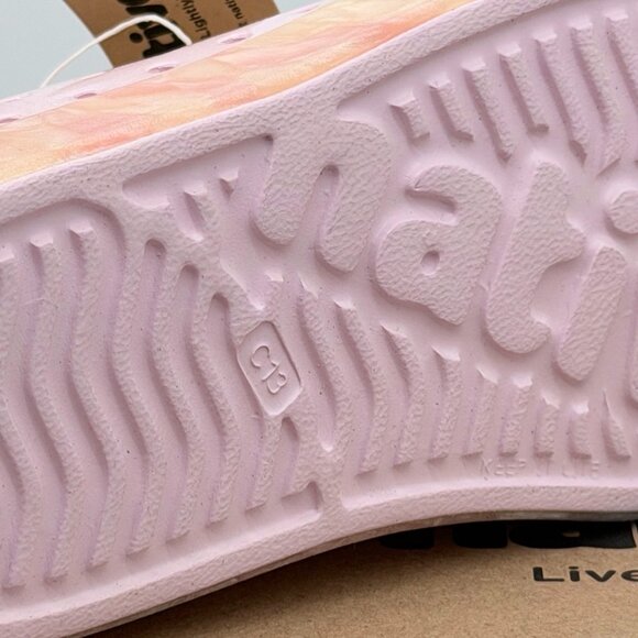 Native Shoes Slip On Unisex Kids Native Jefferson Gloss Kids Slip On Water Shoes Milk Pink Pearl C13 EVA Lightwei